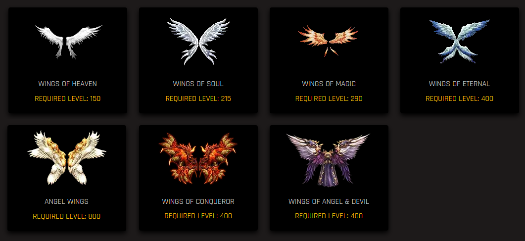 Wings Dark Wizard Mu Online
