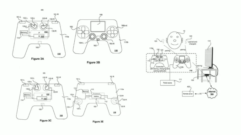 Sony patenta un mando que almacena y carga unos auriculares inalámbricos